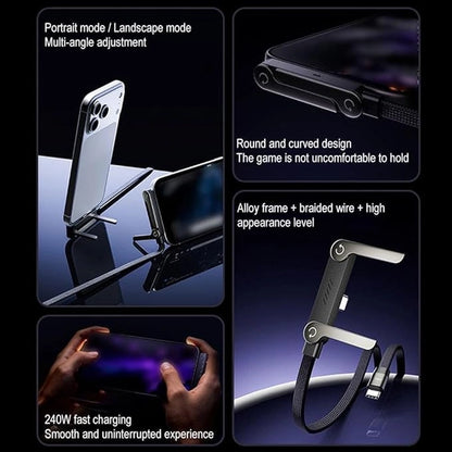 FlexCharge™ 240 Pro | 2-in-1 Magnetic Charging Stand Cable